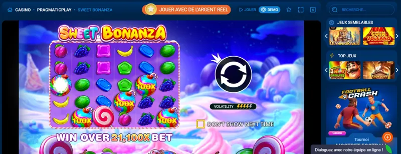 MostBet offre des tours gratuits pour jouer à Sweet Bonanza