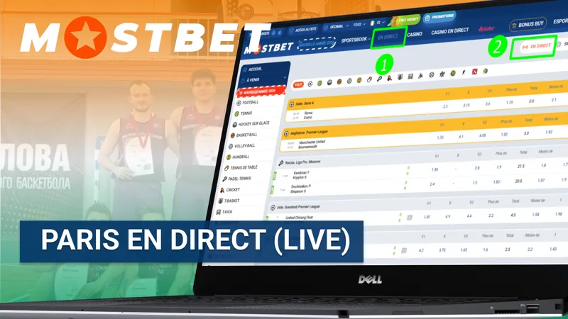 Paris en direct sur MostBet avec mises en temps réel pendant les événements sportifs