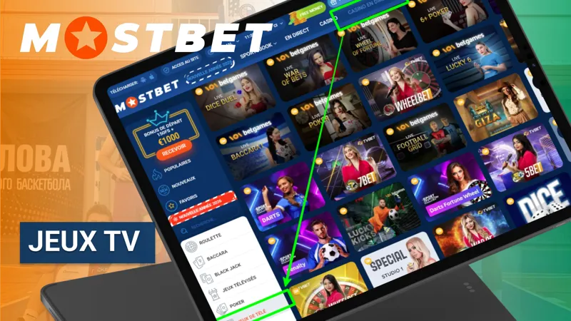 Jeux TV de MostBet avec présentateurs en direct et formats de divertissement interactifs