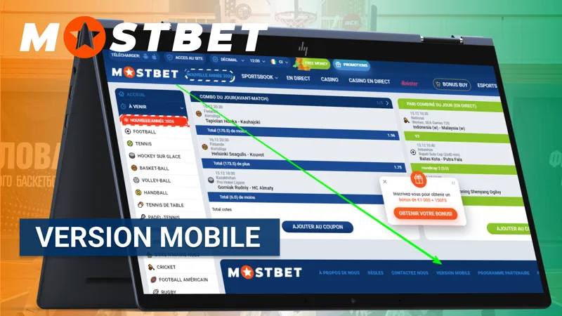 Version mobile du site MostBet optimisée pour les smartphones et tablettes