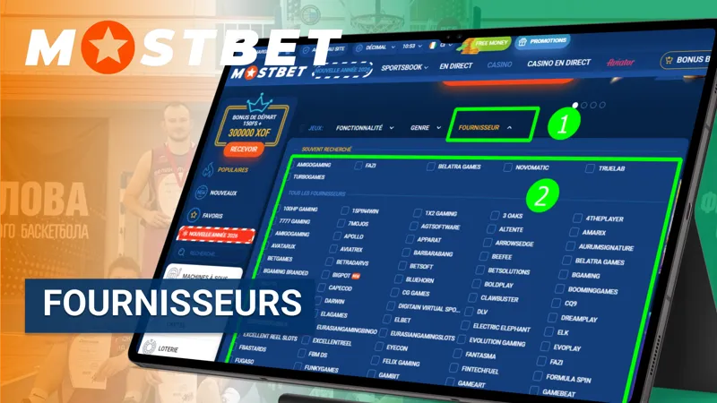 Fournisseurs de jeux partenaires de MostBet proposant des logiciels de casino de qualité