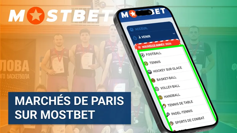 Marchés de paris sur MostBet offrant de nombreuses options de mise pour chaque événement sportif